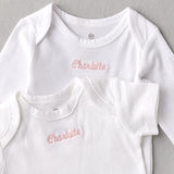 4-Pack Honestly Pure Organic Cotton Short Sleeve Bodysuits, Bright White